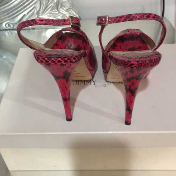 JIMMY CHOO Python sandals. Size 40.5 - Picture 3 of 6